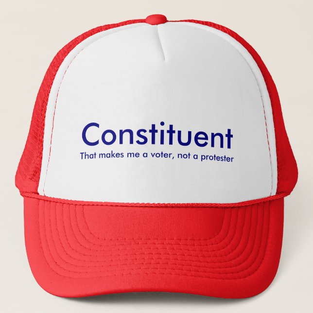 Casquette constitutif de camionneur (Devant)