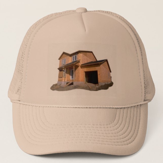 CASQUETTE CONSTRUCTION DE CHAPEAU CHAPEAU BEIGE PERSONNALISE (Devant)