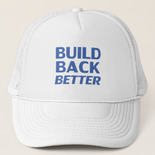 Casquette Construire en arrière Meilleur bleu typographie mo