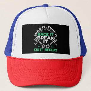 Casquette Construisez-le Réglé-le Faites-le courir Cassez-le