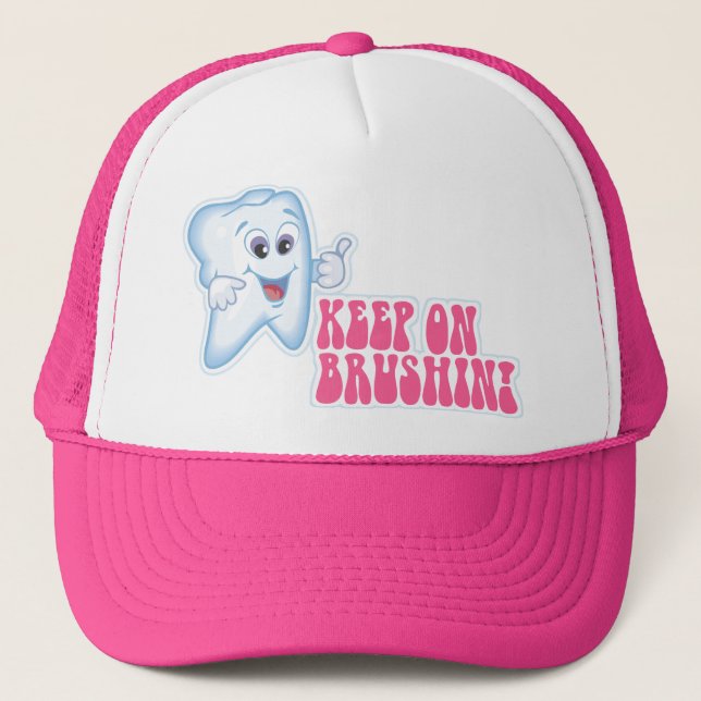 Casquette Continuez au brossage (Devant)