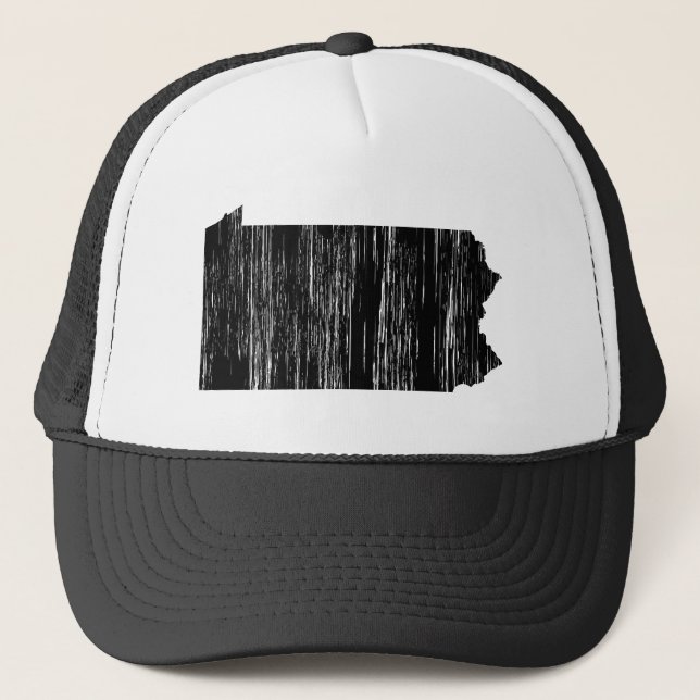 Casquette Contour affligé d'état de la Pennsylvanie (Devant)