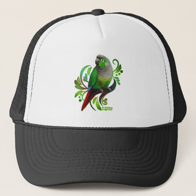Casquette Conure verte à mâcher (Devant)