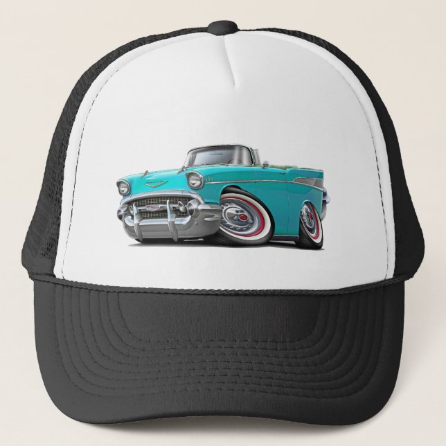 Casquette Convertible 1957 de turquoise de Chevy Belair (Devant)