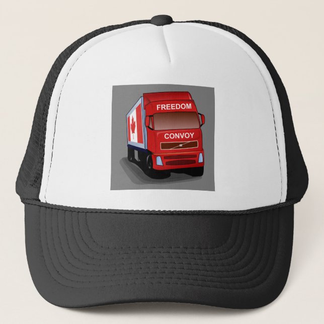 Casquette Convoi pour la liberté Canada 5 Arrière - plan gri (Devant)
