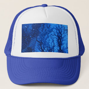 Casquette cool Abstrait fond océan bleu texturé