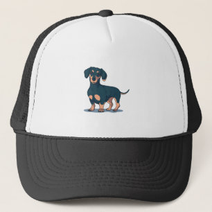 Casquette Cool Black Dachshund Dog Design