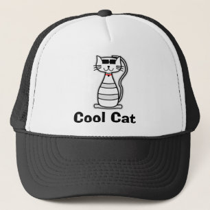 Casquette Cool Chat mignon chatte de dessin animé chat avec