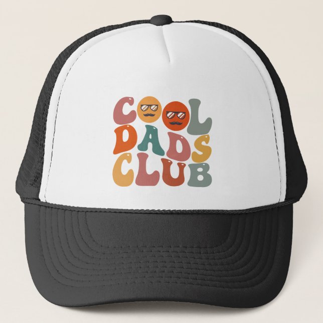 Casquette Cool Dads Club Papa Fête des pères Retro Super (Devant)
