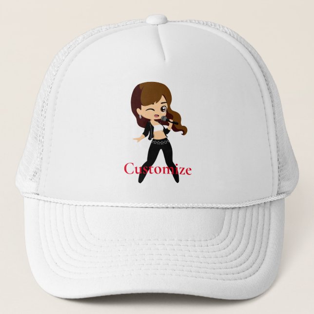 Casquette Cool fille chante Karaoke Thunder_Cove (Devant)
