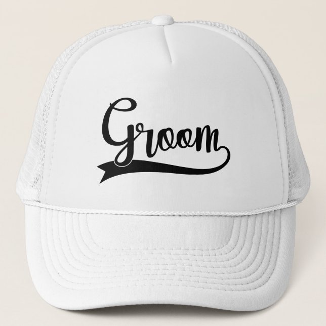 Casquette Cool Groom word art Wedding party  (Devant)