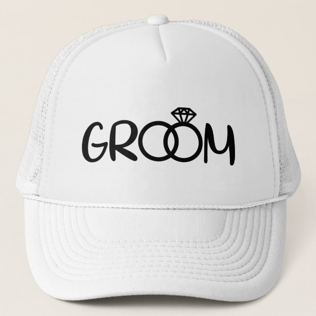 Casquette Cool Groom word art Wedding party  (Devant)
