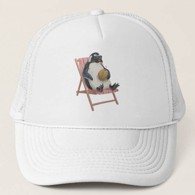 Casquette Cool Penguin Cap | Funny Summer Cartoon Hat (Devant)