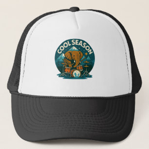 Casquette Cool SAISON Elephant Drummer Design graphique