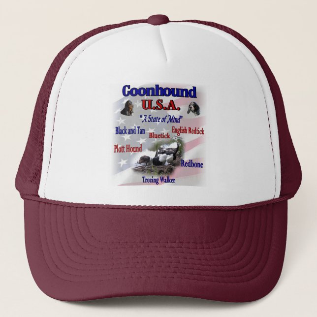 Casquette Coonhound États-Unis cadeaux (Devant)