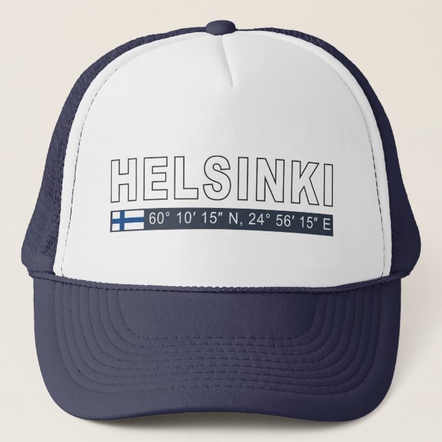 Casquette Coordonnées d'Helsinki (Devant)