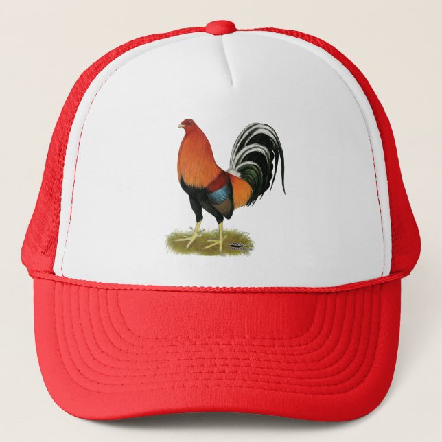 Casquette Coq blond comme les blés de coq de combat (Devant)
