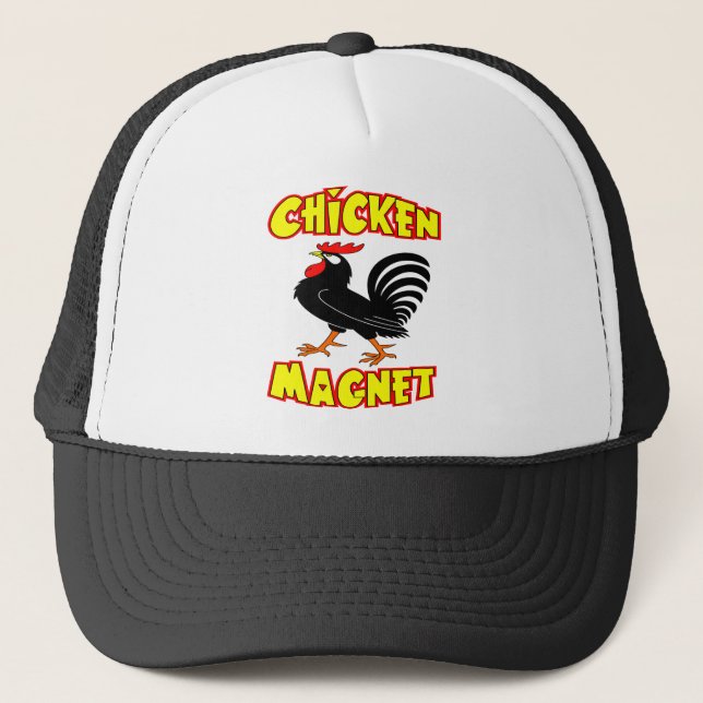 Casquette Coq d'aimant de poulet (Devant)