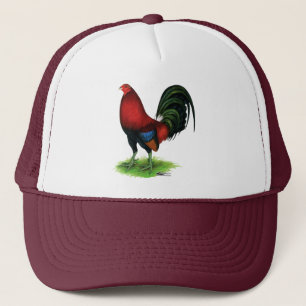 Casquette Coq de combat : Rouge foncé