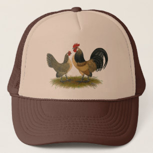 Casquette Coq nain néerlandais :  Cailles bleues
