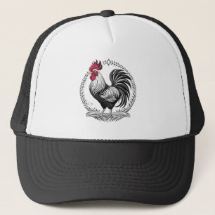Casquette Coq noir et blanc