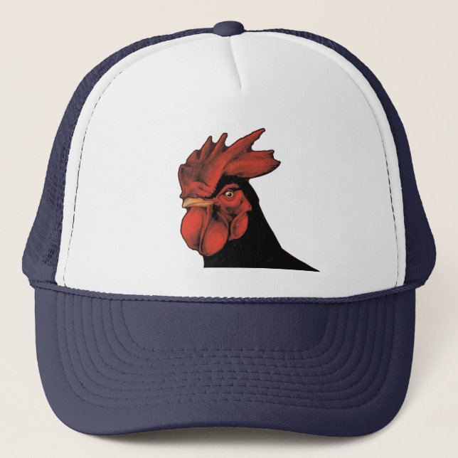 Casquette Coq Royal Fierté Majestueuse Portrait (Devant)