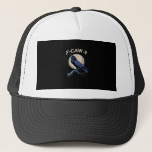 Casquette Corbeau drôle F-Caw-F Amoureux des corbeaux Créati