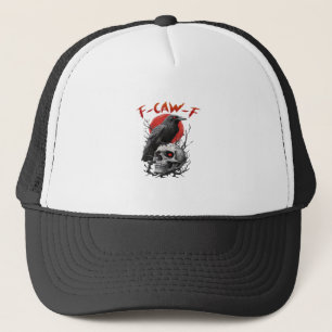 Casquette Corbeau, F-Caw-F Drôle d'oiseau F-Caw-F Lune Gothi