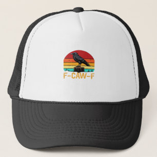 Casquette Corbeau, F-Caw-F Drôle d'oiseau Rétro Classique