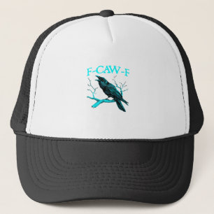 Casquette Corbeau F-Caw-F Oiseau Drôle Design Rétro Créatif