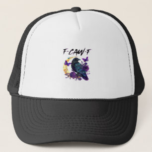 Casquette Corbeau F Caw F Oiseau Drôle Lune Design Gothique