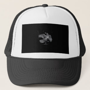 Casquette Corbeau, F-Caw-F Oiseau Drôle Lune Gothique Humour