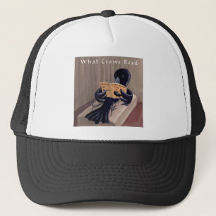 Casquette Corbeau lisant le corbeau drôle