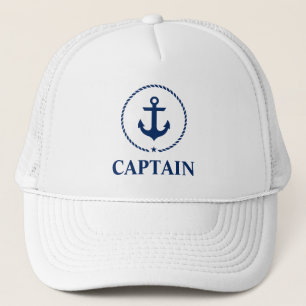 Casquette Corde d'Ancre du capitaine nautique