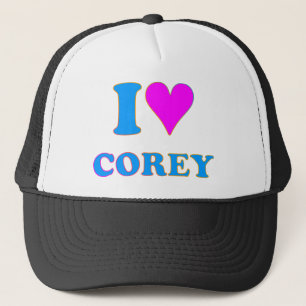 Casquette COREY TIGER 80's Retro I LOVE COREY