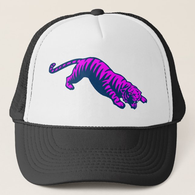 Casquette COREY TIGER 80's TIGRE ACCROUPI (Devant)