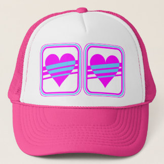 Casquette Corey Tiger 80s Vintage Cœur & Rayures
