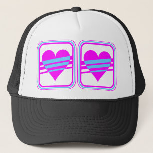 Casquette Corey Tiger 80s Vintage Cœur & Rayures