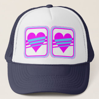 Casquette Corey Tiger 80s Vintage Cœur & Rayures