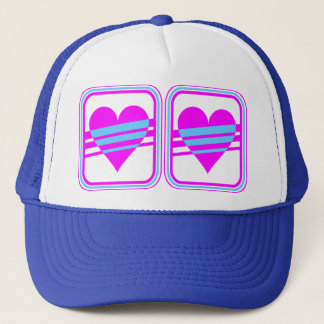 Casquette Corey Tiger Années 80 Cœur et Rayures Vintage