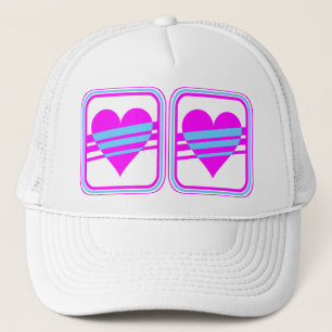 Casquette Corey Tiger Années 80 Vintage Cœur & Rayures