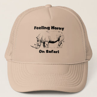 Casquette corné de safari de rhinocéros