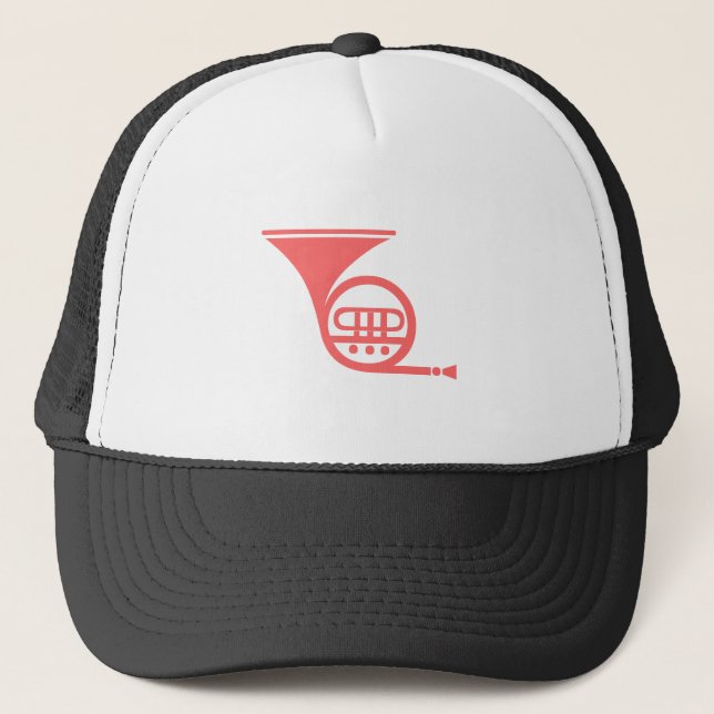 Casquette Corne française - rose tropicale (Devant)