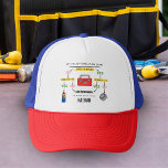 Casquette Correction de n'importe quel diagramme de flux<br><div class="desc">Le Casquette Fix Anything Flow Chart fait le cadeau idéal pour le ventilateur do-it-yourself. Personnalisez facilement avec votre nom.</div>