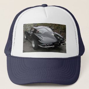 Casquette Corvette classique de la fenêtre à fente noire