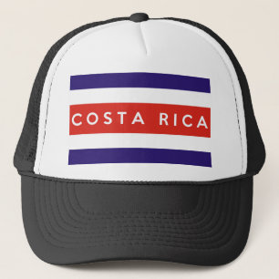 Casquette costa rica nom du texte du drapeau du pays
