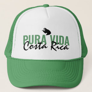 Casquette Costa Rica Pura Vida Sloth Hommes Vert