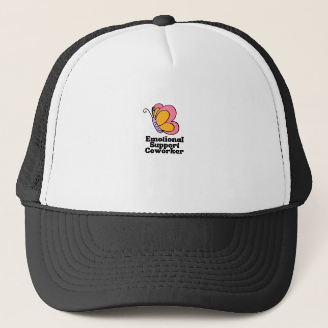 Casquette Cotravailleur d'aide émotionnelle - Bestie de trav (Devant)