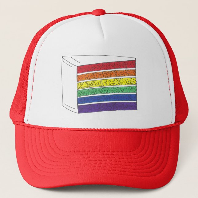 Casquette Couche arc-en-ciel Gay pride LGBT LGBT LGBTQ (Devant)