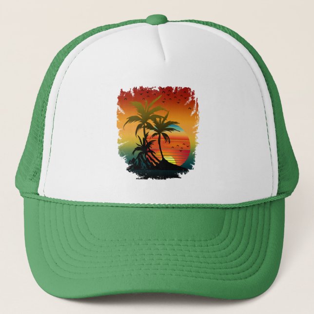 CASQUETTE COUCHER DE SOLEIL  (Devant)